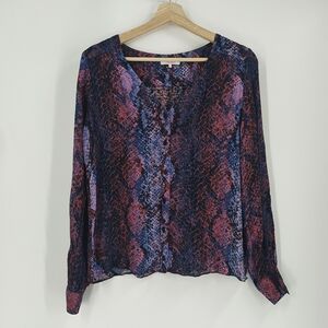 Parker Serpentina Sachi Silk Blend Blouse
